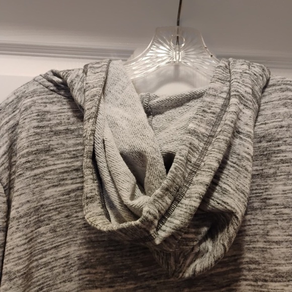 PINK Victoria's Secret Gray Pink Zip Up Hoodie Classic Vibrant Boho Size L - Picture 7 of 8